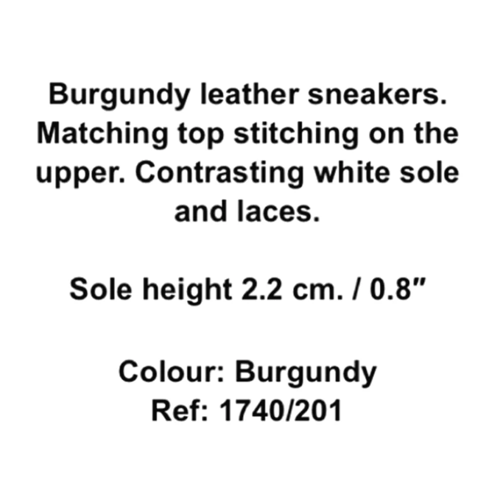 Excellent Used Condition Pair of Zara Woman Genuine Suede Burgundy Sneakers Sz38